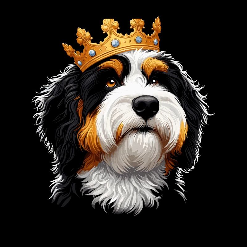 Bernedoodle Hund Krone