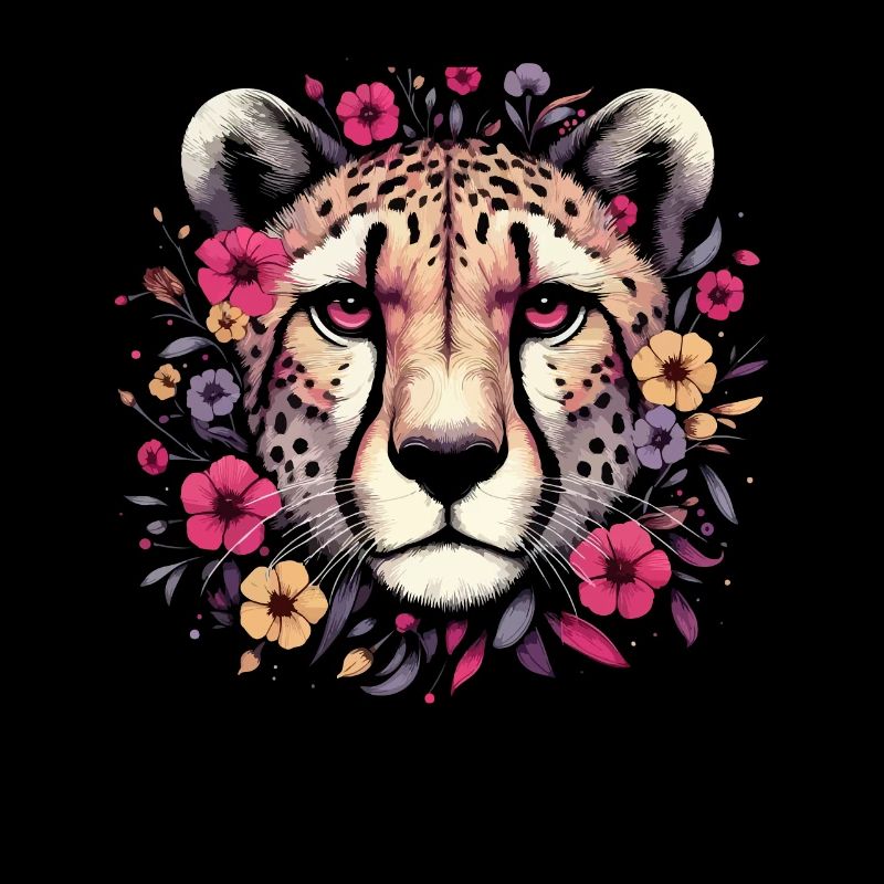 Guépard Fleurs de guépard