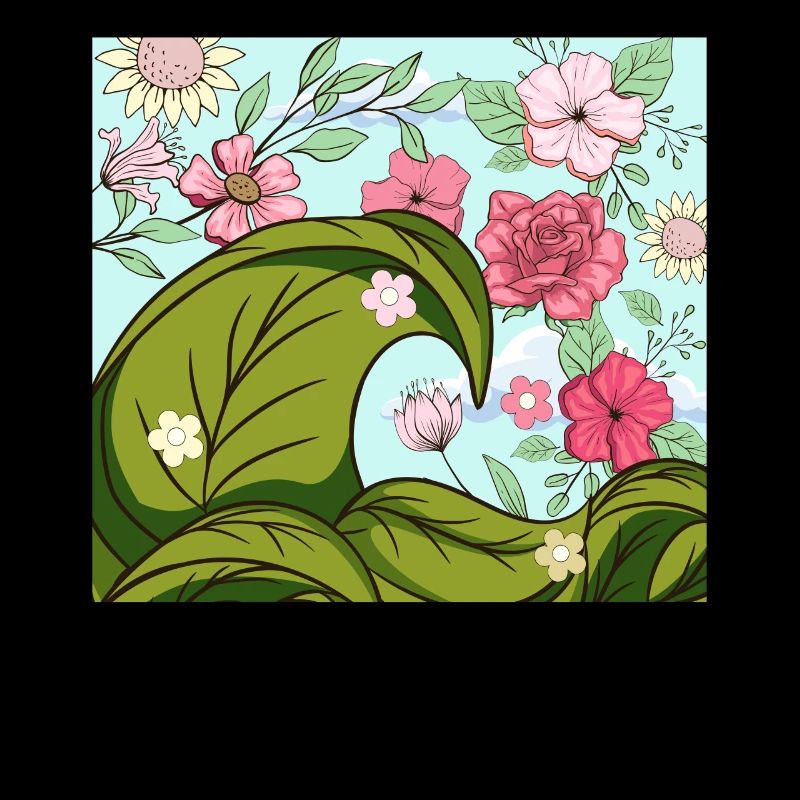 Bloomcore Aesthetic Big wave off Kanagawa Cotta