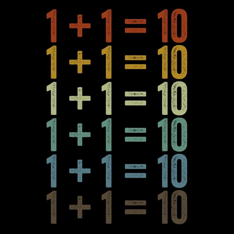 1 + 1 = 10 Software-Entwickler Programmierung