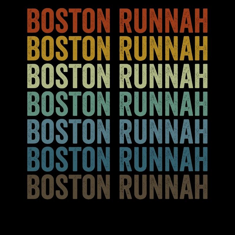 Coureur de marathon Boston Runnah Coureur de Boston