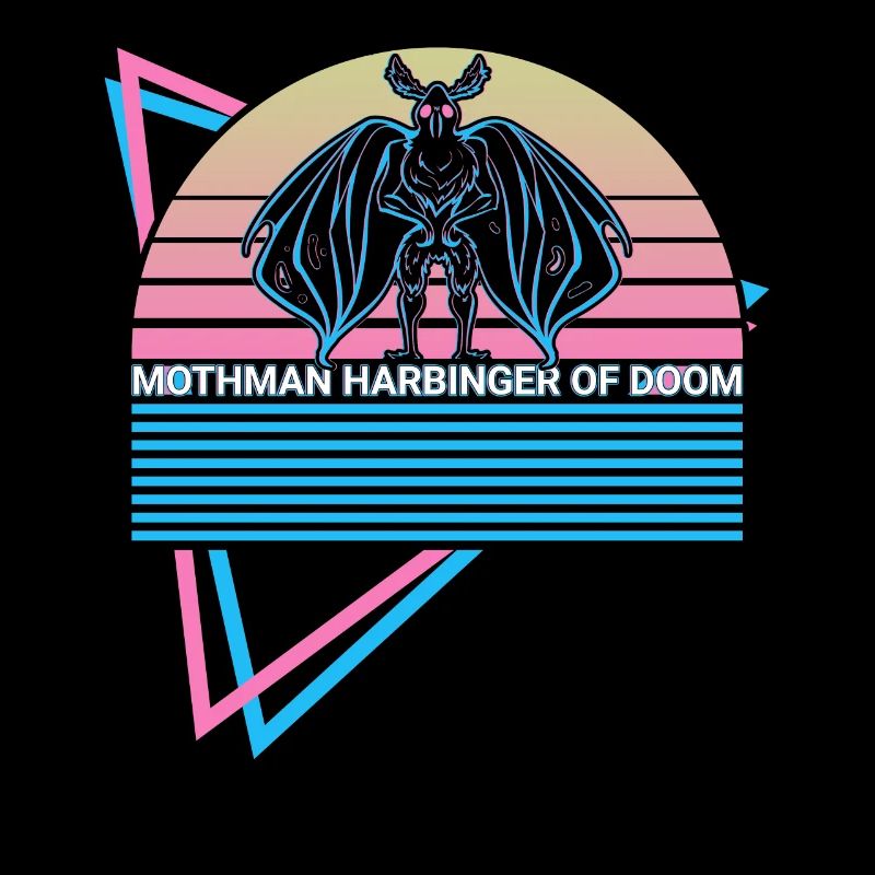 Mothman Kryptide Retro