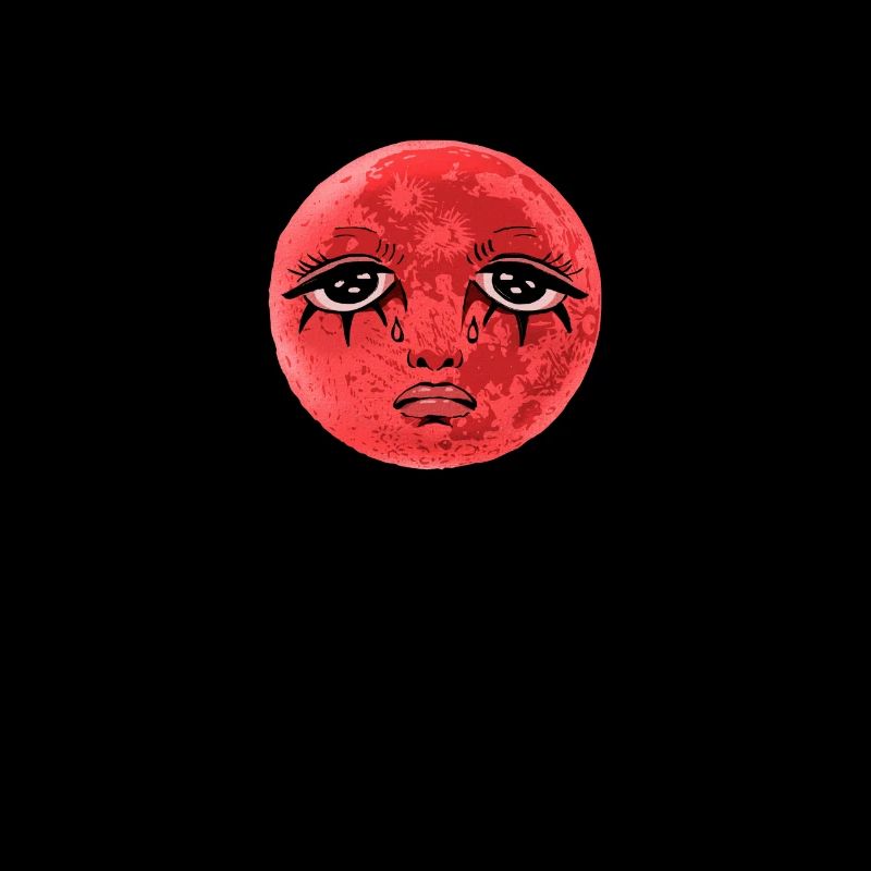 Whimsigoth Celestial Soft Grunge Sad Red Moon Eboy