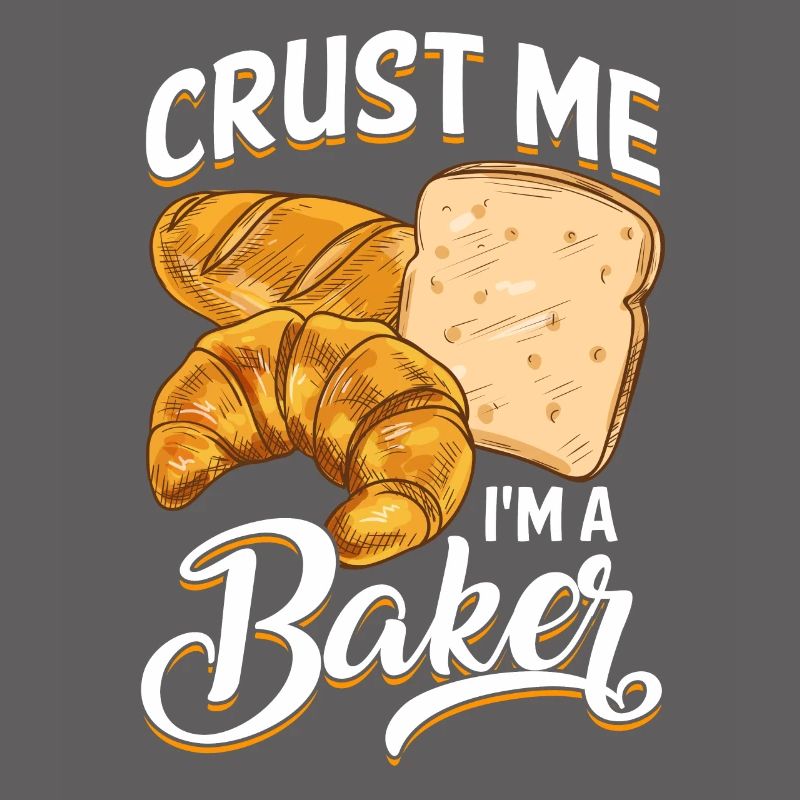 Funny bread baking baker