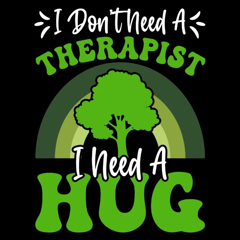 Tree-hugging environmentalist nature lover