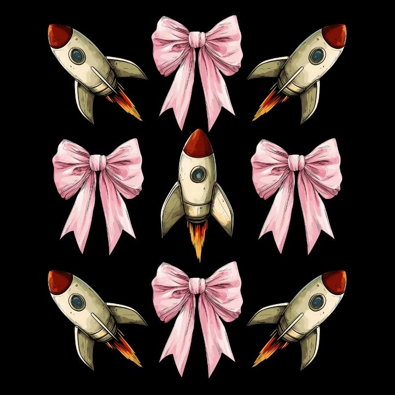 Coquettish Bow Space Rocket Space Shuttle