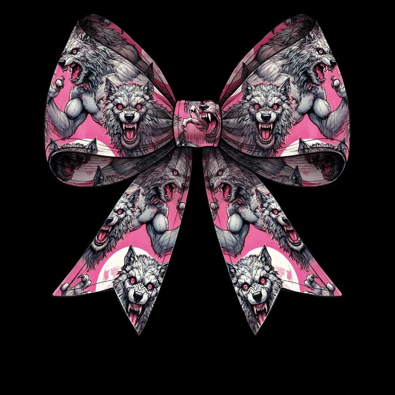 Coquette Bogen Werwolf Wolf Muster Halloween