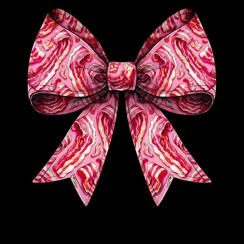 Coquette Bow Bacon Strips Pattern