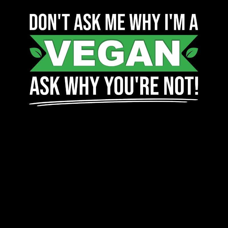 Dont ask me why Im vegan ask yourself why not
