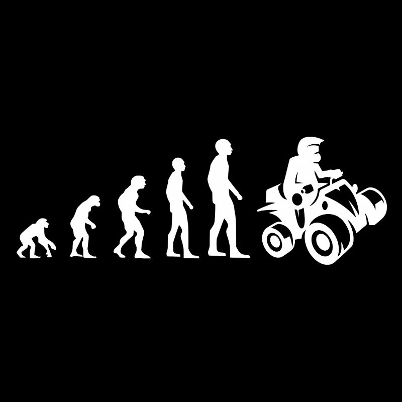 Quad Evolution Quadfahrer ATV Retro Motocross