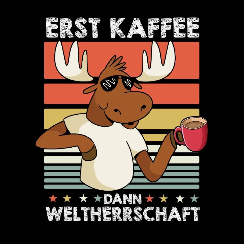 Elch Kaffee-Sonnenbrille