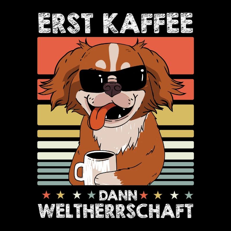 Pekingese Kaffee-Sonnenbrille