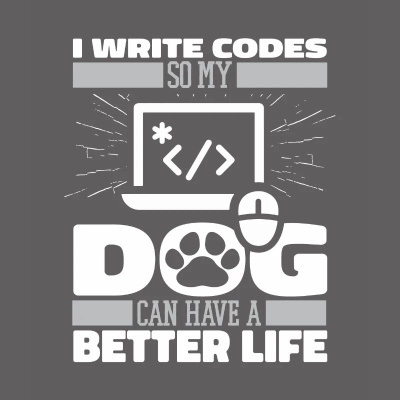 Developer Coder Programmer Dog