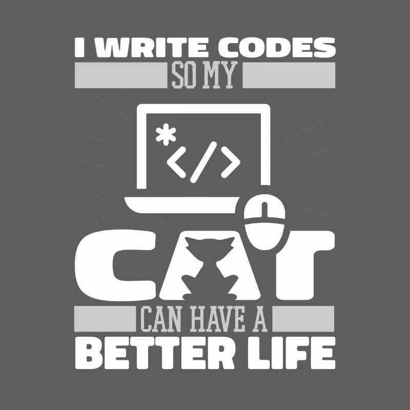 Entwickler Coder Programmierer Katze