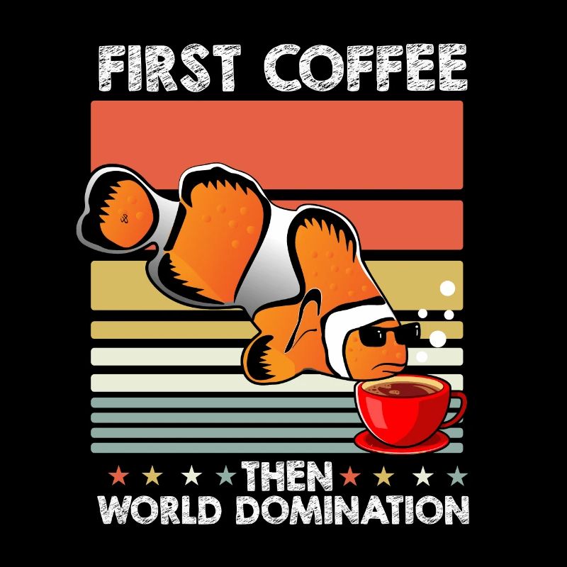 Clownfisch Sonnenbrille Kaffee