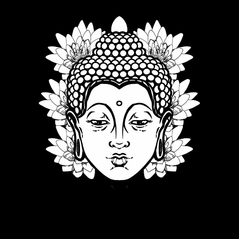 Bouddha bouddhiste feuille de lotus
