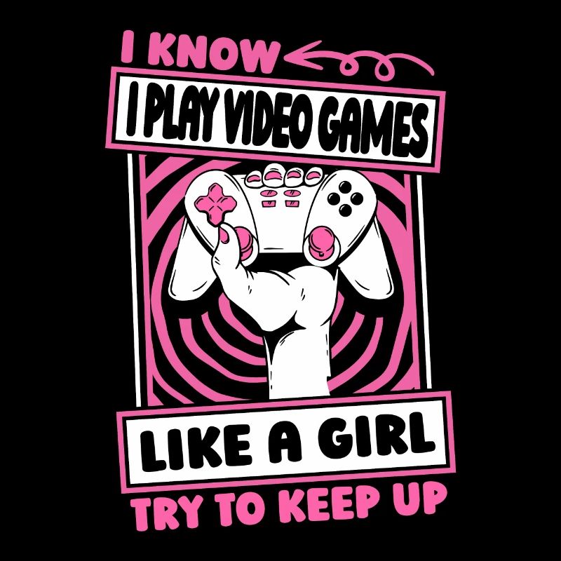 Gamer Gaming Mädchen