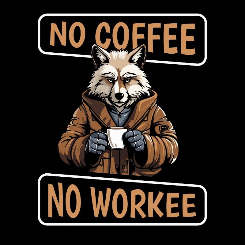 Kaffee Cafe Wolf Pas De Café Pas de Workee