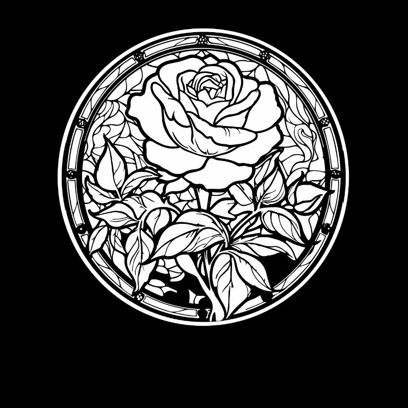 Rose rouge Goth