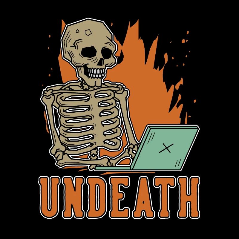 Developer Coder Programmer Skeleton Undeath
