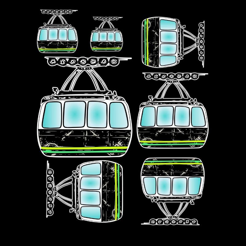Bergbahn gondel seilbahn kunst
