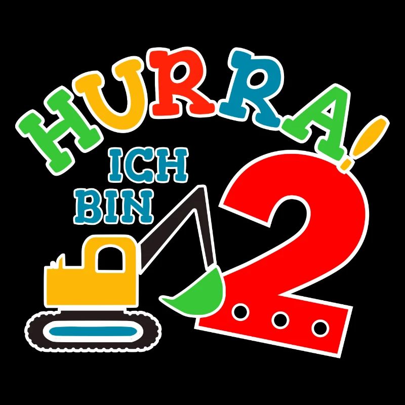 2. Geburstag Bagger