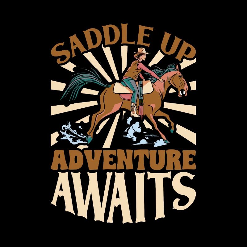 Saddle up - adventure awaits - horses