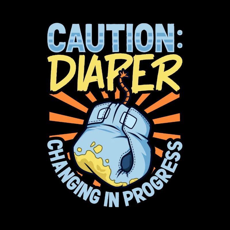 Diaper change in progress - diaper change