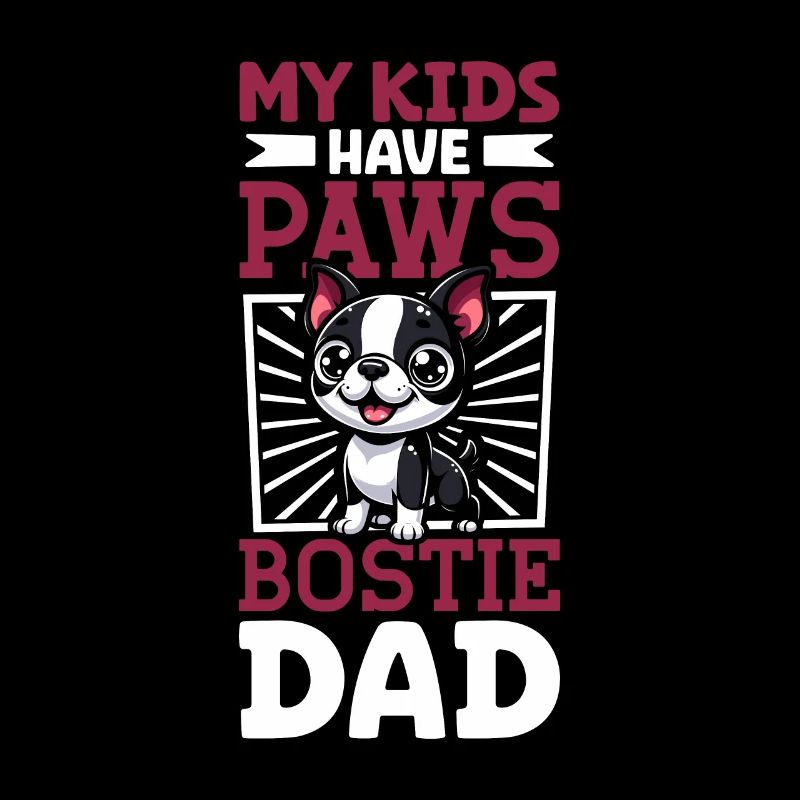 Papa terrier de Boston