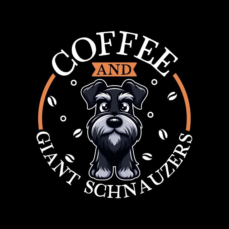 Café et schnauzer géant