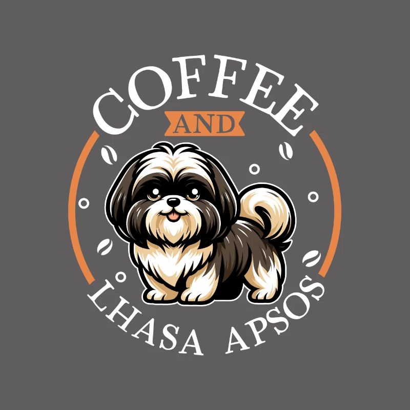 Coffee and Lhasa Apso