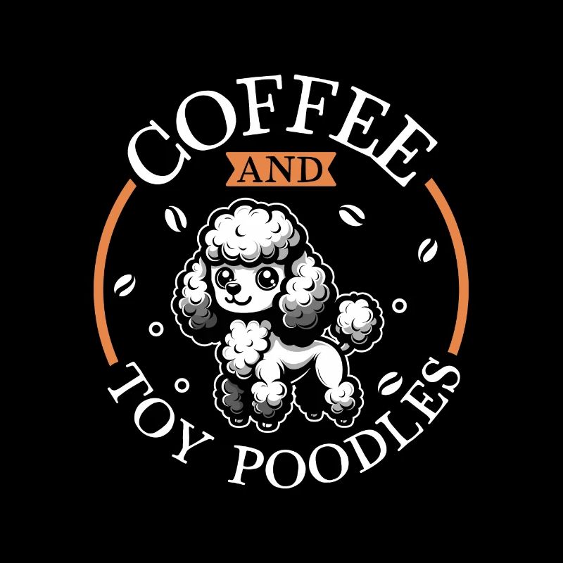Café et caniche jouet