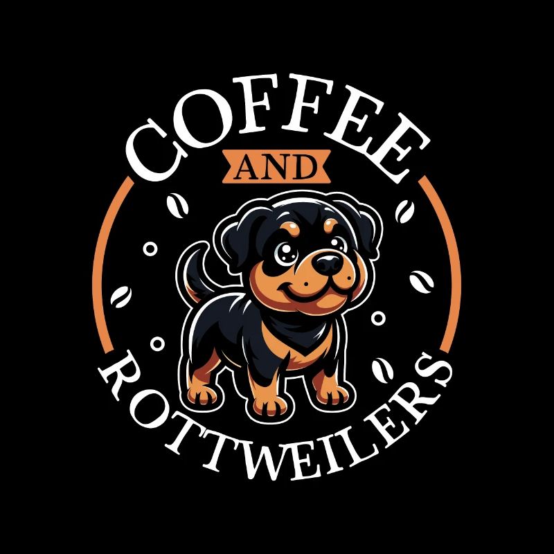 Coffee and Rottweiler