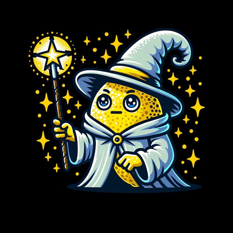 Magical Lemon Mage with Star Staff