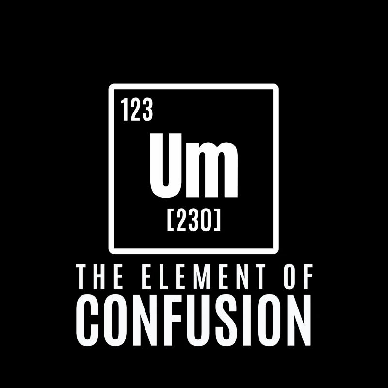 um element Cool & Confusing T-Shirt Design Die