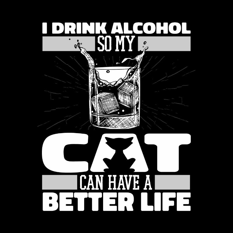 Drinking alcohol drinking cat
