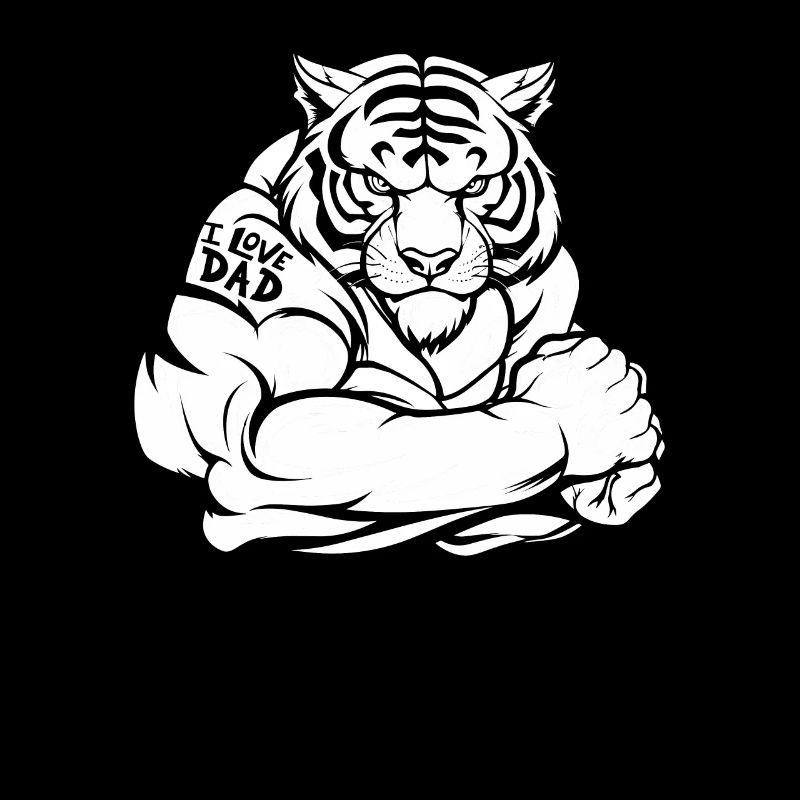 Tiger biceps tattoo