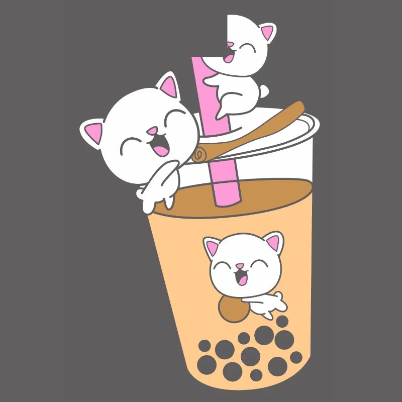 Boba Tea Bubble Tea Cat Kittens