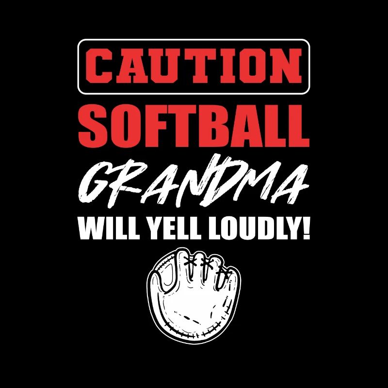 Softball Softball-Spieler Großmutter Oma