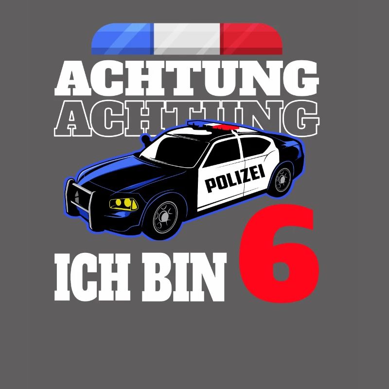 6 Geburtstag Polizei Polizeiauto Junge Geschenk
