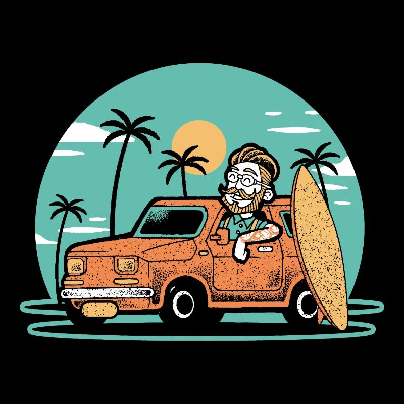 Surfeur hipster