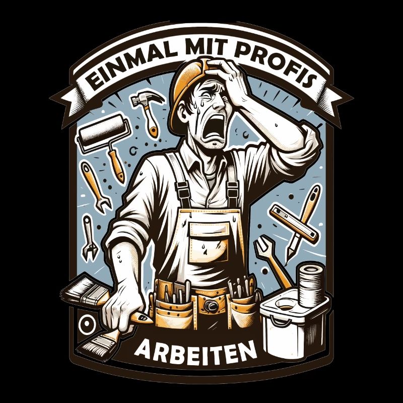 Working with professionals, funny master painter