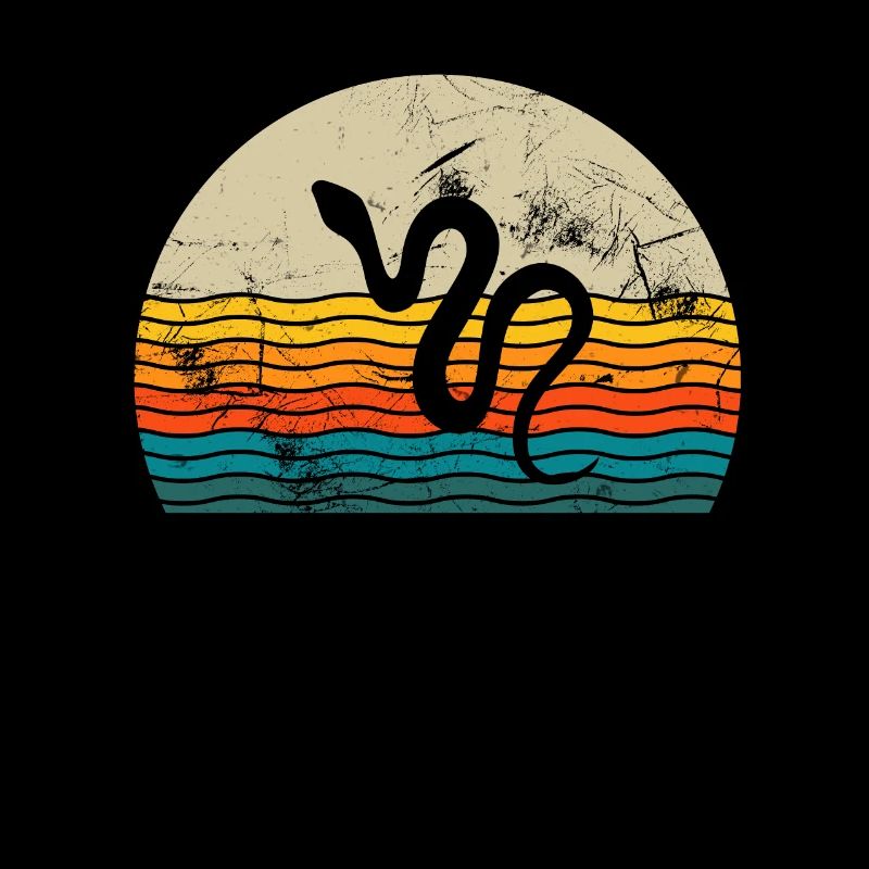 Snake Retro Reptile Python Gift idea