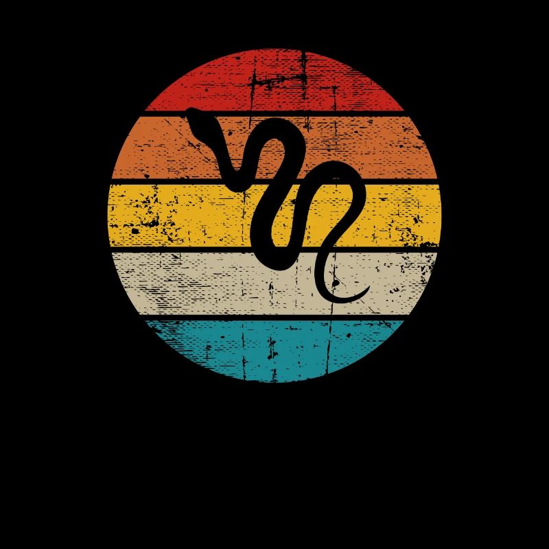 Snake Retro Reptile Python Gift idea