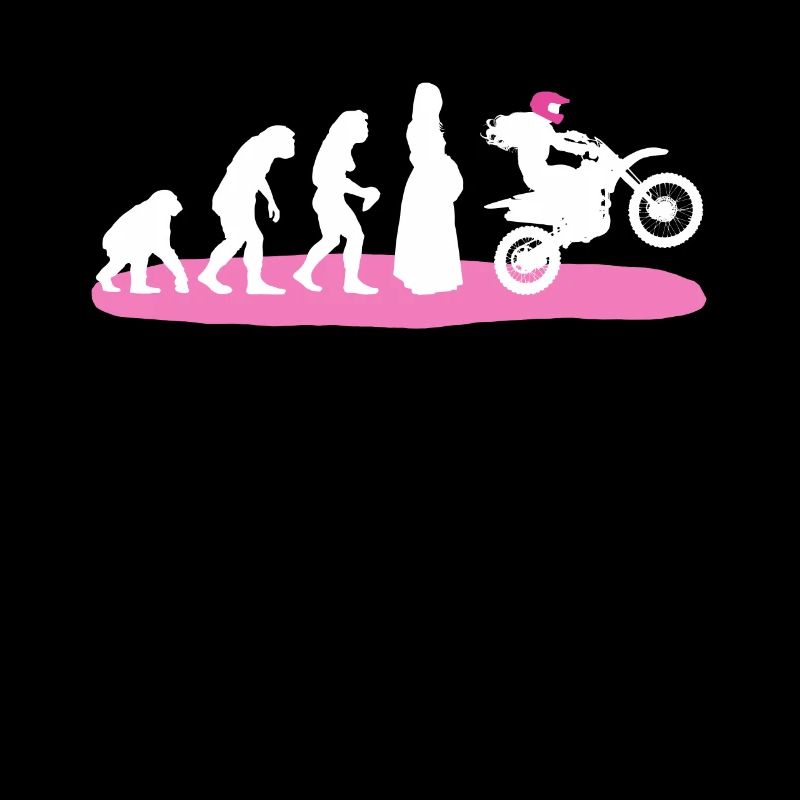 Motocross Evolution Damen Motorrad Biker Geschenk