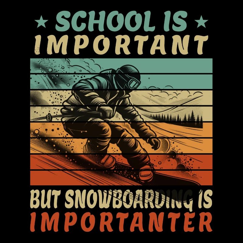 Le snowboard est un sport plus important à l’école de snowboard