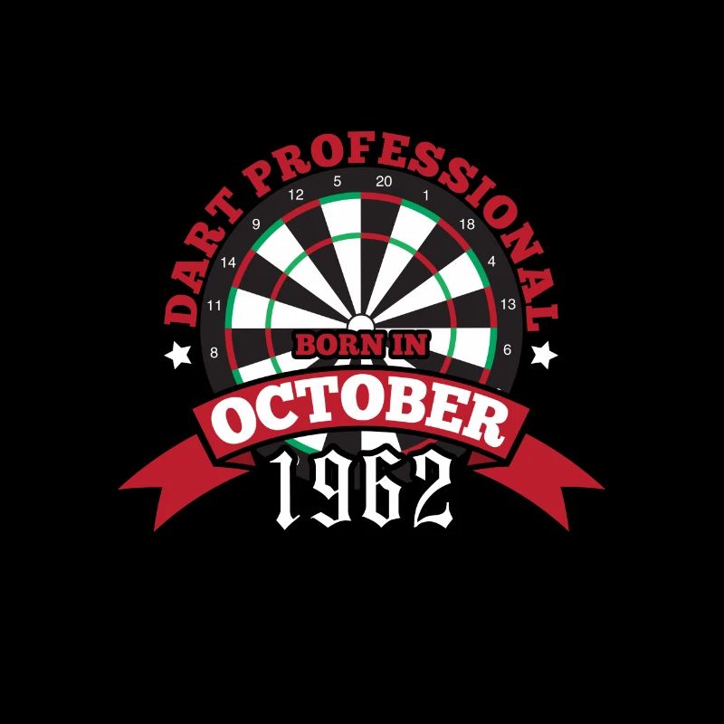 Darten Dartscheibe 1962 Oktober Geburtstag