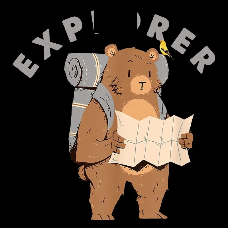 Explorer Backpacking Wandern Bär mit Karte
