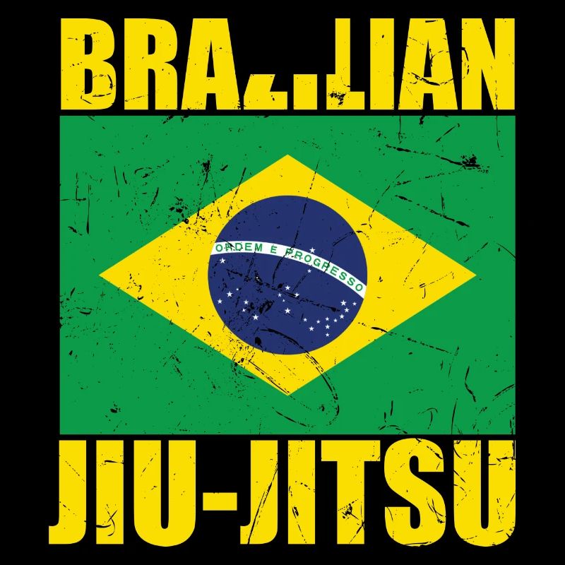 Drapeau brésilien de Jiu-Jitsu BJJ