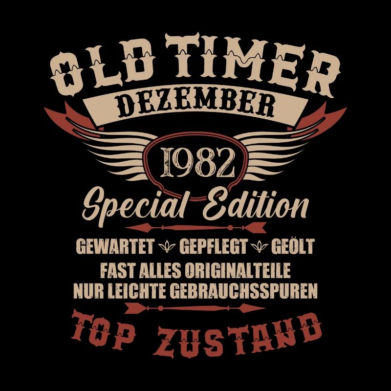 Oldtimer Dezember 1982 Jahrgang Geburtstag